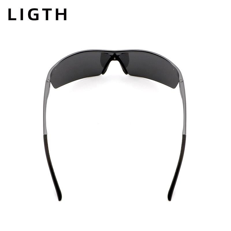 LIGTH铝镁墨镜男士太阳镜高清偏光夜视司机镜驾驶开车钓鱼眼镜潮 - 图0