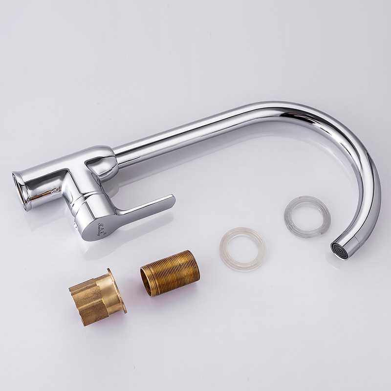 厨房洗菜盆大弯管水龙头冷热水二合一头铜水龙头洗碗池可旋转,淘宝优惠券,粉丝福利购,淘宝优惠卷