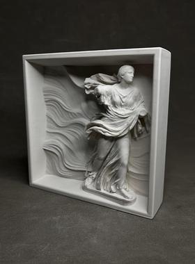 现代艺术石膏雕塑桌面摆件装饰道具古典艺术书架商业陈设道具礼物