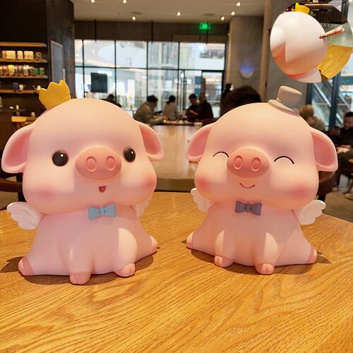 乖乖猪存钱罐 大号网红可爱大容量可进可出小猪储蓄罐 儿童节礼物 - 图2