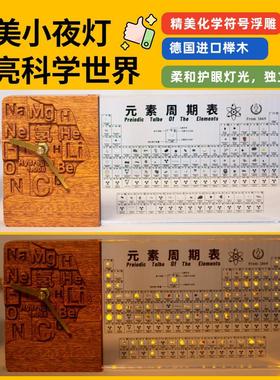 进口北美黑胡桃化学元素周期表元素实物摆件恩师长辈领导创意礼物