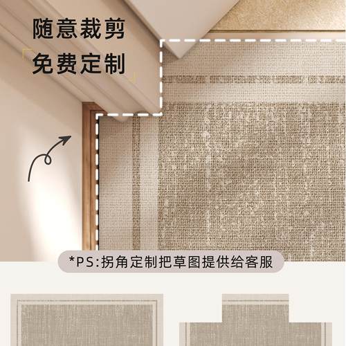 入户门地垫2025新款高级感进门门口防滑耐脏地毯免洗可擦加厚垫子 - 图2