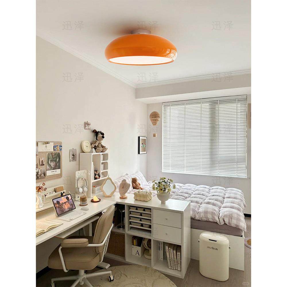 橙色吸顶灯，中世纪包豪斯卧室灯，覆古覆古主卧室灯，法式设计师,淘宝优惠券,粉丝福利购,淘宝优惠卷