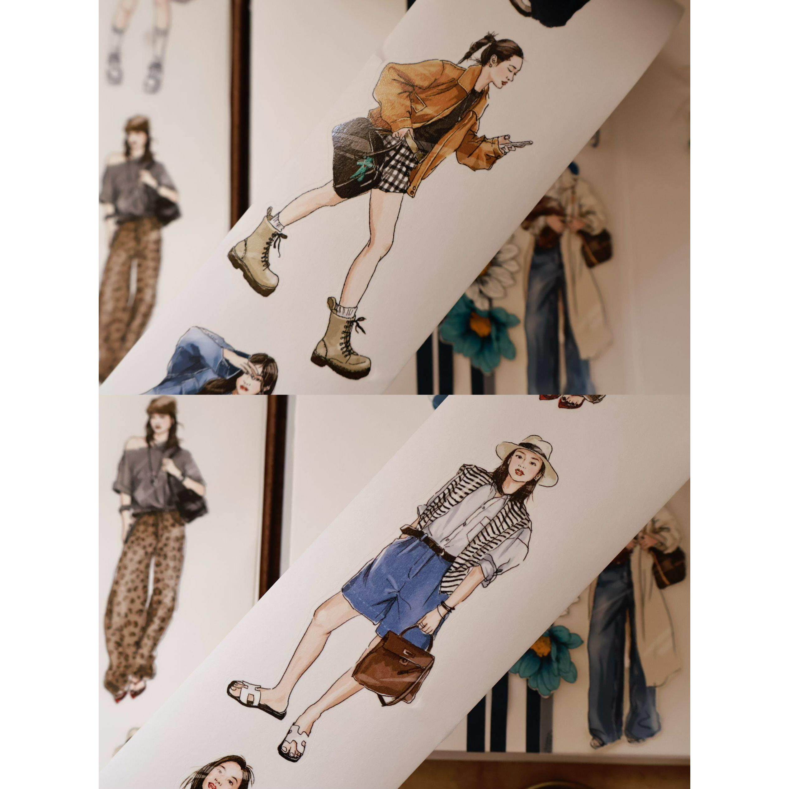 壹洱文创第14期新品现货【通勤日记】都市女孩切模和纸胶带素材,淘宝优惠券,粉丝福利购,淘宝优惠卷