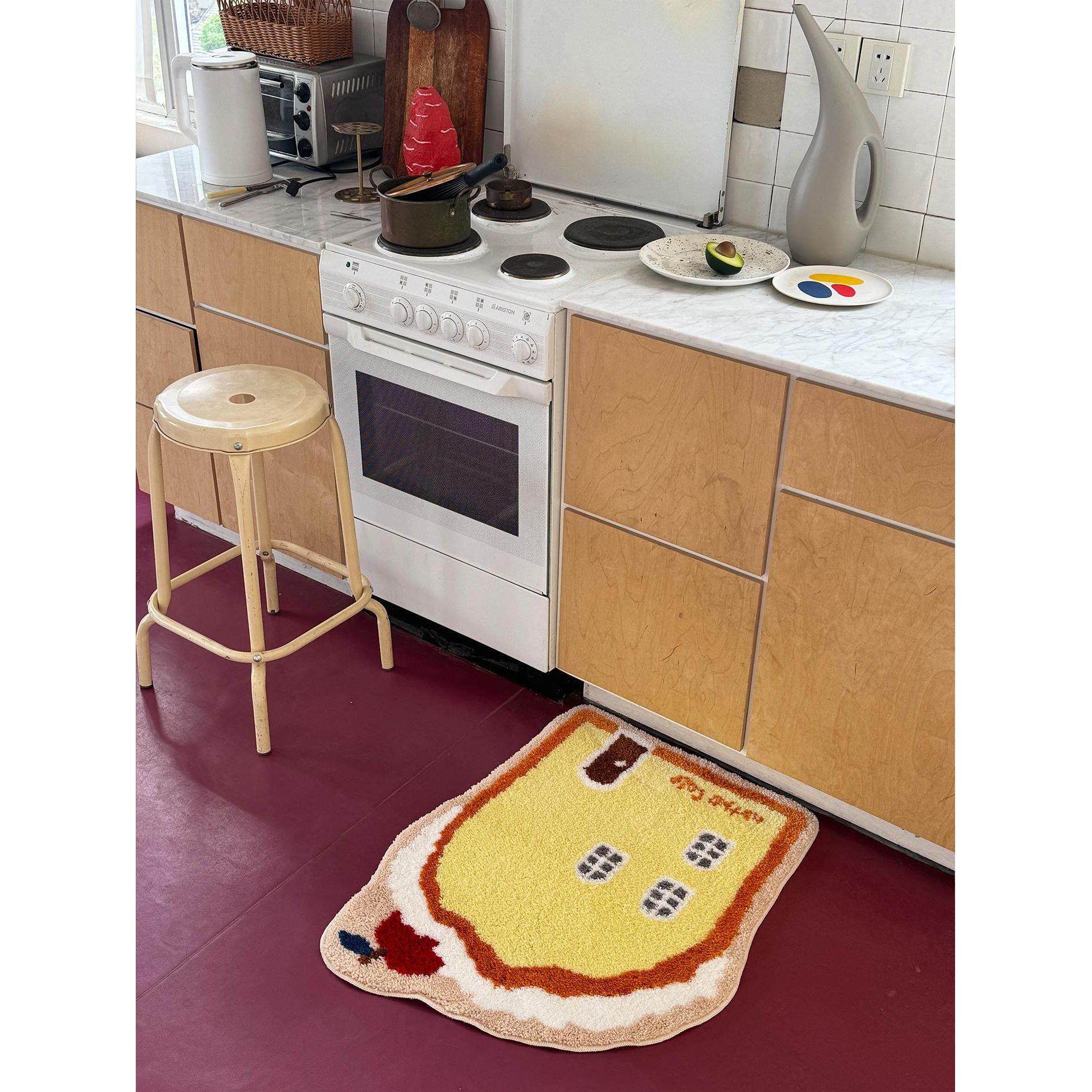 nothe Case「香橙麦芬」可爱地毯入户门脚垫 原创毛绒柔软地垫 - 图2