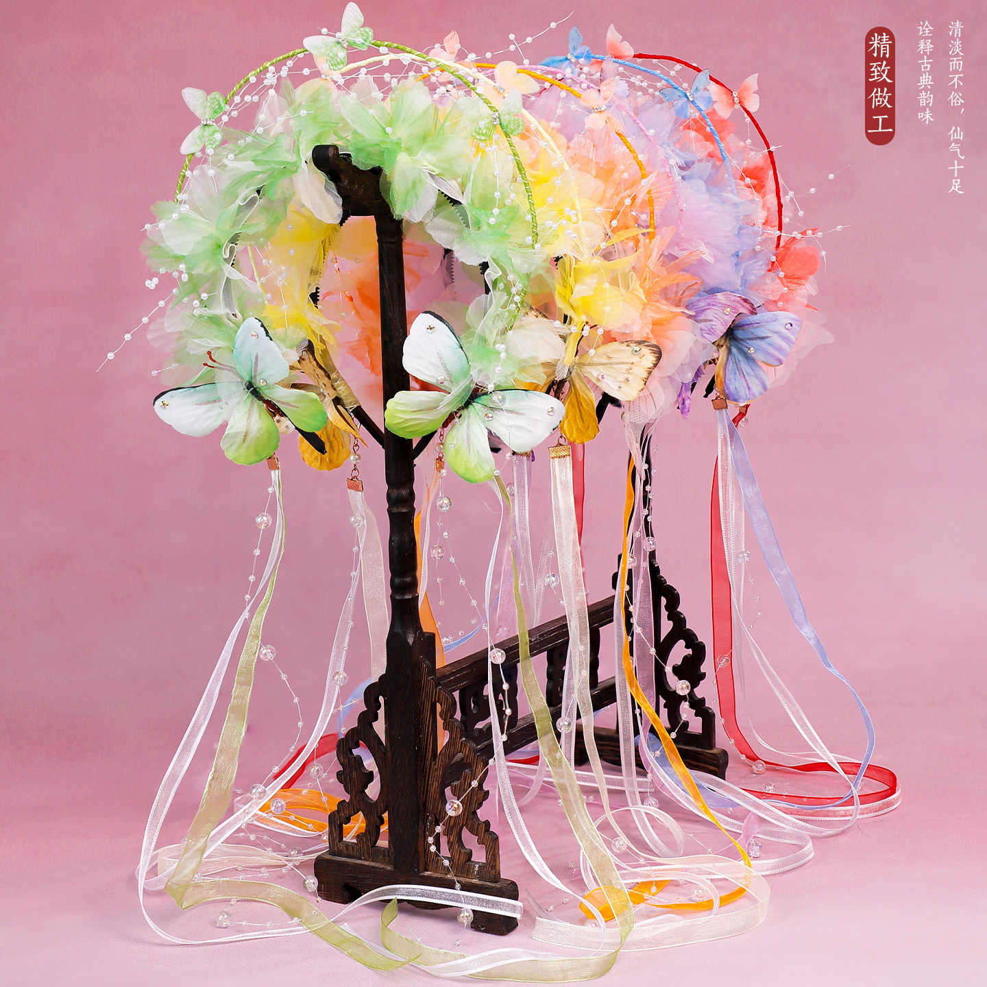 儿童写真配饰汉服发饰百搭气质古风发箍cos欢天喜地七仙女头饰品,淘宝优惠券,粉丝福利购,淘宝优惠卷