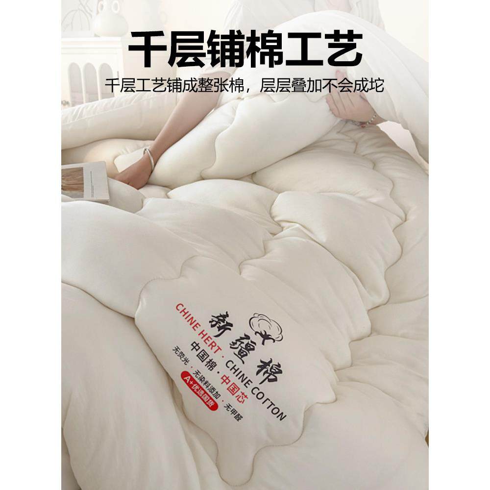 新疆棉花被子冬被空调被双人纯棉絮春秋被夏凉被棉被被芯四季通用,淘宝优惠券,粉丝福利购,淘宝优惠卷