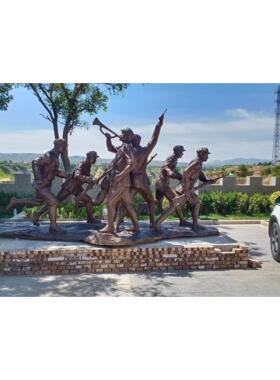 玻璃钢仿铜人物红军雕塑铸铜十大英模浮雕墙摆件半身胸像石榴矿工