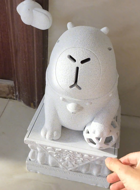 石墩子迷你可爱新款摆件2025趣味卡皮巴拉桌面摆件门口创意公仔