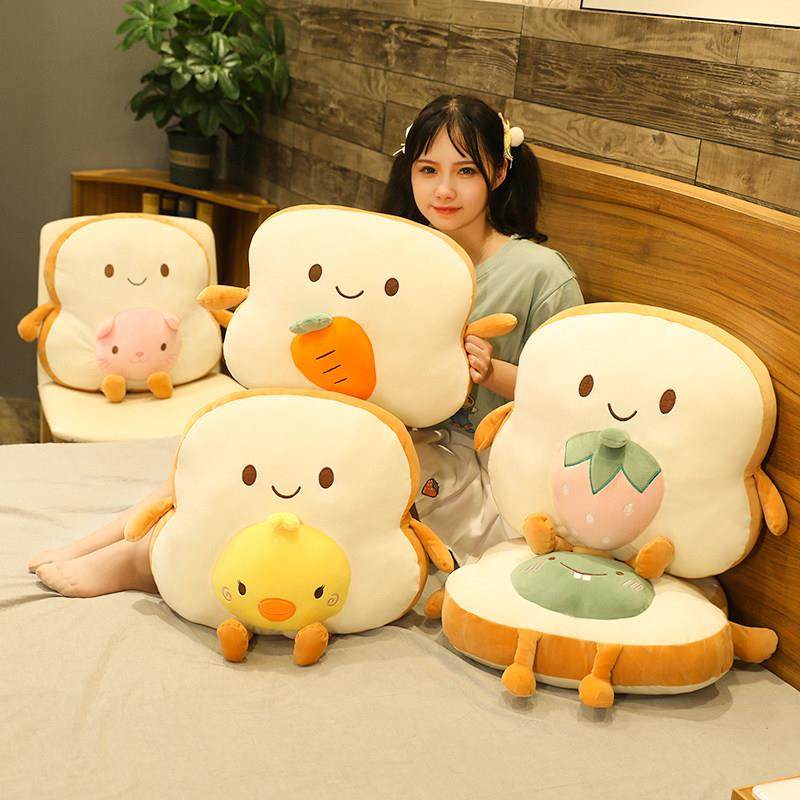 吐司面包抱枕被子两用办公室护腰靠垫午睡枕头沙发抱枕靠垫客厅女,淘宝优惠券,粉丝福利购,淘宝优惠卷