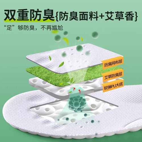 适用于百丽鞋垫女款软底舒适踩屎感久站不累超软防痛男士吸汗防臭 - 图2