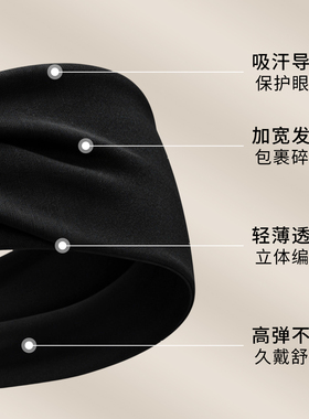 跑步健身专用灰色运动发带男款