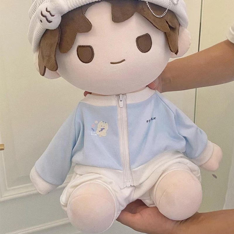 白菜价娃衣40cm坐姿棉花v娃娃衣服休闲可爱一番赏玩偶公仔卫衣套 - 图1