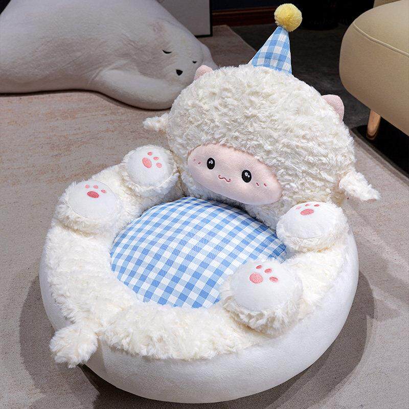 Lamb tatami seat cushion, backrest, integrated floor futon, lazy pier floor, living room bay window mat, balcony mat
