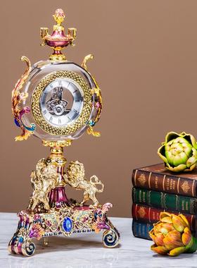 香舍西娜欧式座钟模型摆件