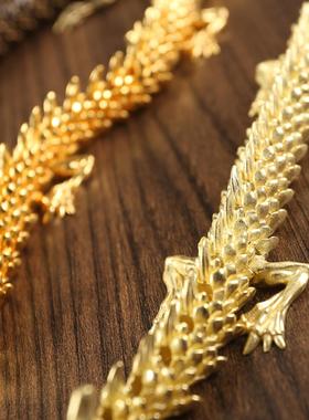 黄铜可活动龙爆款热销 3 D活体神龙摆件古董古玩生肖龙工艺品收藏