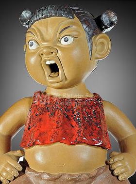 石湾陶瓷公仔大师工艺新婚结婚礼品家居卧室装饰品夫妻小摆件包邮