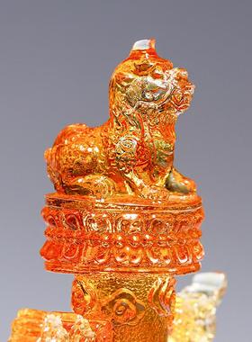 琉璃华表柱工艺品故宫图腾纪念品送老外中国风特色礼物摆件复古