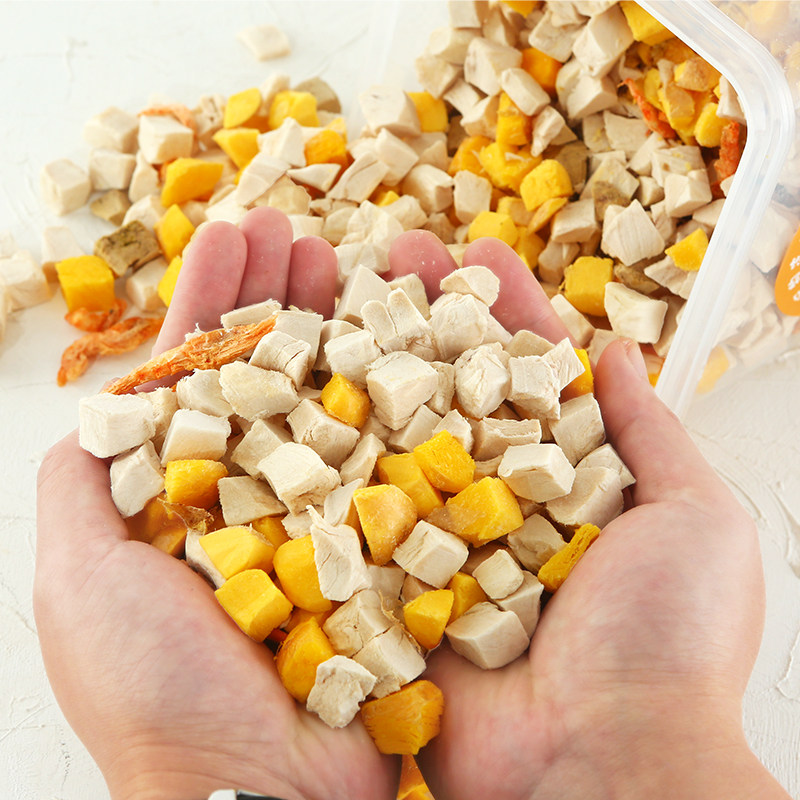 冻干鸡肉粒猫零食鸡胸肉宠物增肥营养发腮混合全家桶猫咪狗狗零食,淘宝优惠券,粉丝福利购,淘宝优惠卷