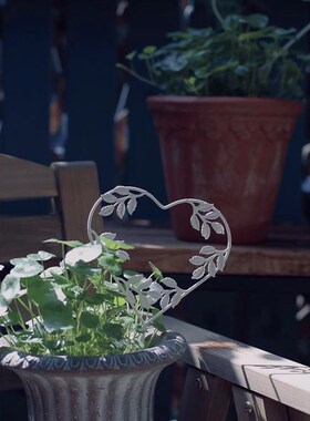 众擎花园杂院园艺心形花插做旧盆栽小花插