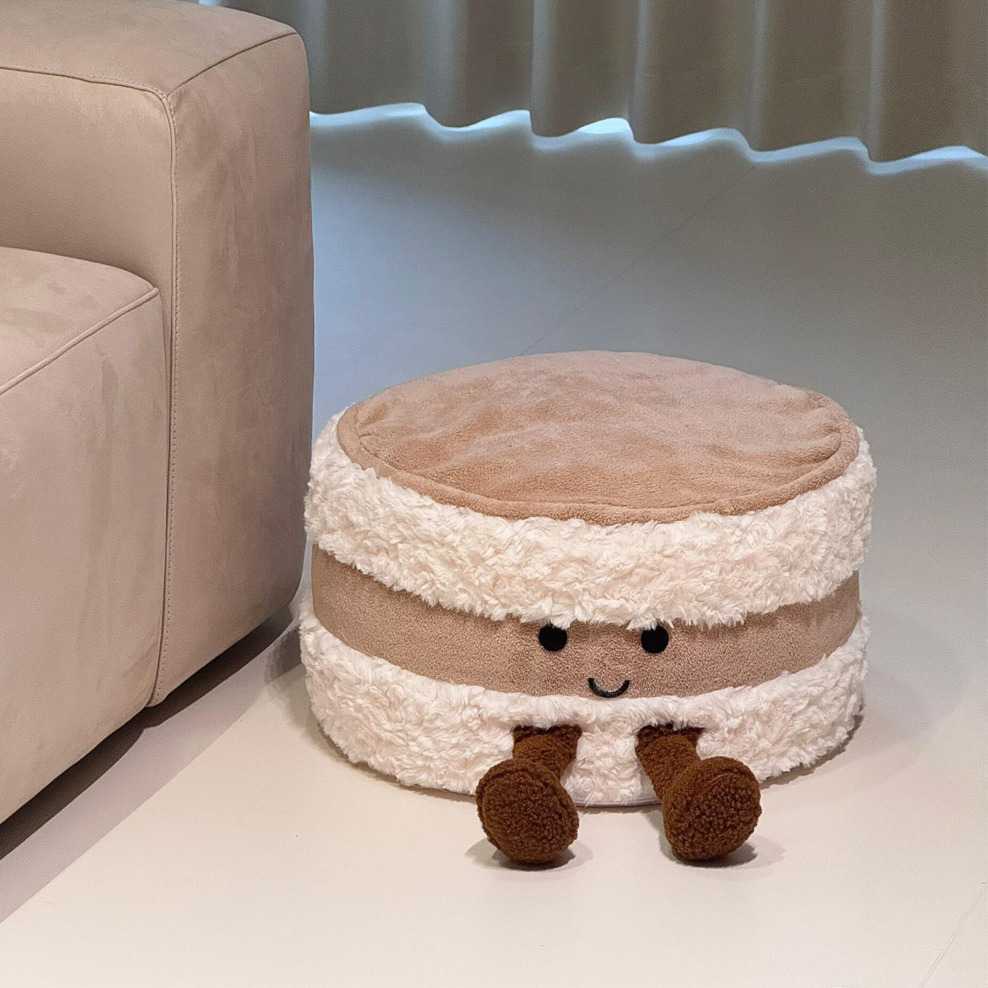 【新家的100个快递】可爱面包蒲团客厅坐墩家用换鞋凳榻榻米坐垫