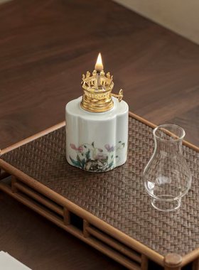 复古中式烛台桌面摆件创意陶瓷