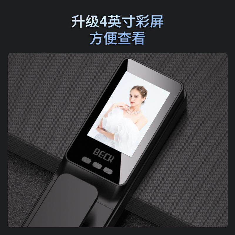 BECK博克全自动智能指纹门锁家用防盗门掌静脉人脸可视内外双摄K5 - 图1