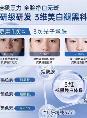 377美白祛斑霜烟酰胺凝胶淡化色去黄褐斑提亮保湿官方旗舰店正品