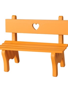 创意桌面迷你摆件木质长椅子凳子造景小摆件拍照道具家居客厅装饰