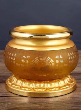 道家招财长明灯琉璃香炉供果盘供奉用品堂口家用花瓶水杯供具套装