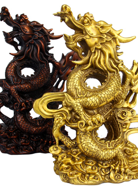 朴器 铜祥龙呈瑞摆件 铜生肖龙摆件 铜龙摆件
