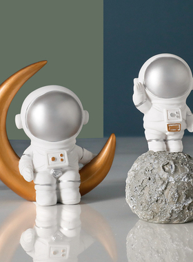 创意宇航员太空人模型摆件家居客厅房间酒柜装饰品北欧小摆设礼物