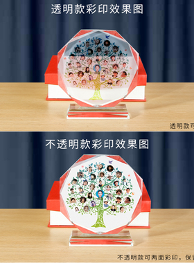 毕业季纪念品定制水晶相框摆件照片送同学聚会中学高中生礼物礼品