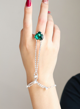 七仙女灵石爱心流苏汉服手链女