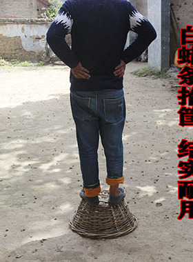 抬筐 竹筐 竹篮 收纳篮 白蜡条 防洪编织筐白腊杆筐 槐木抬杠抬扁
