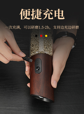 德国电动研磨机磨粉黑胡椒粒家用小型多功能破碎干磨打.粉超细商