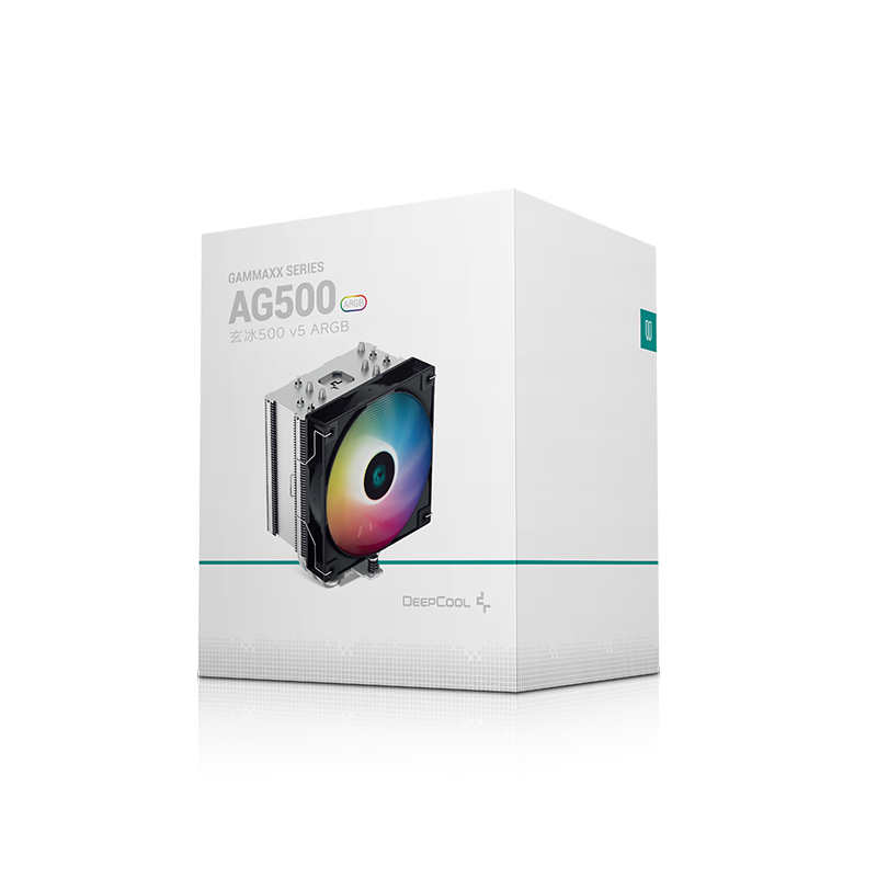 九州风神玄冰500风冷CPU散热器5热管AG500台式电脑散热1700AM5 - 图3