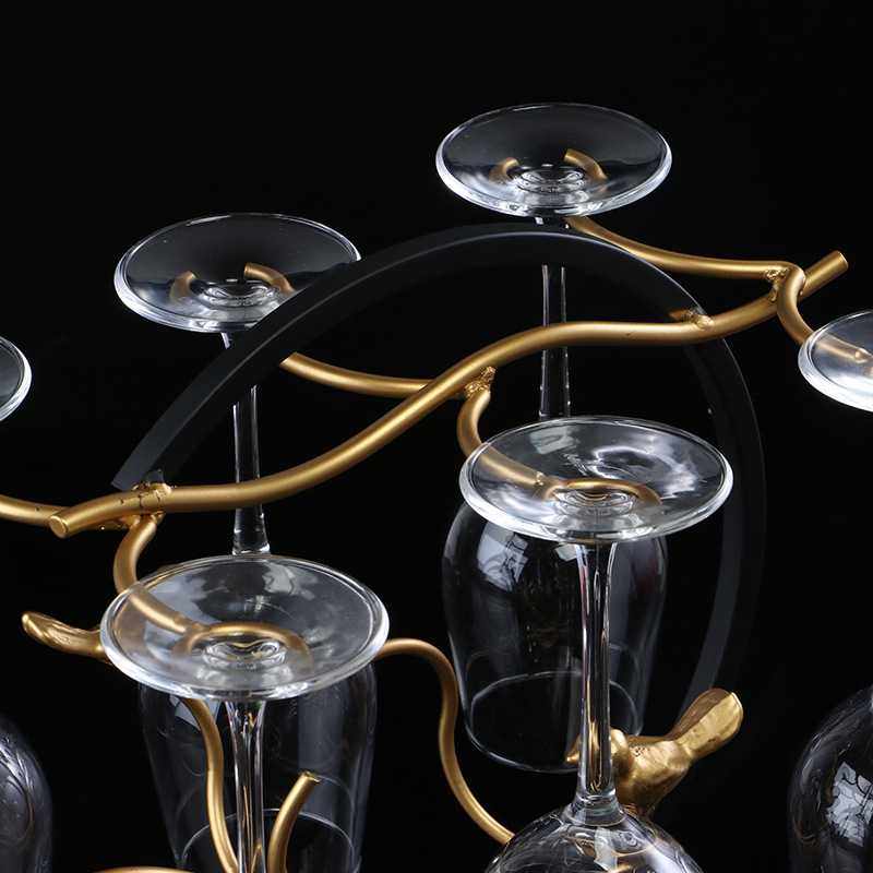 欧式铁艺红酒杯架家用玄关客厅厨房装饰摆件创意倒挂高脚杯架酒柜,淘宝优惠券,粉丝福利购,淘宝优惠卷