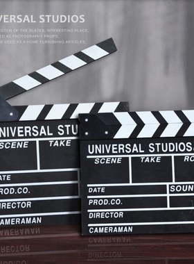 大号电影场记板导演打板器创意摄影网店拍照道具场记板装饰品摆件