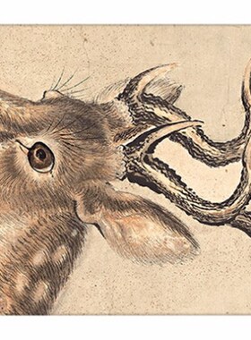 清沈铨九如图国画中式风格挂画高清微喷复制茶室玄关挂画临摹范本