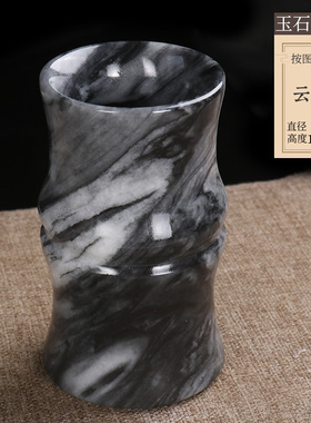 天然玉石笔筒工艺摆件聚会纪念品办公室送礼老师创意礼品祝贺礼物