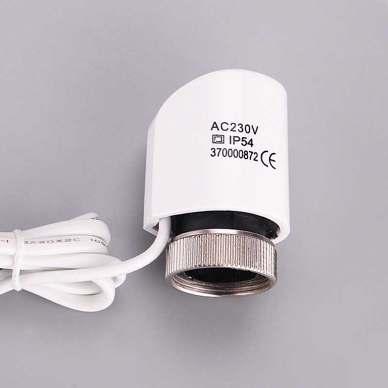 Floor heating electric actuator water distributor water heating temperature control valve normally open normally closed switch intelligent thermostatic control valve