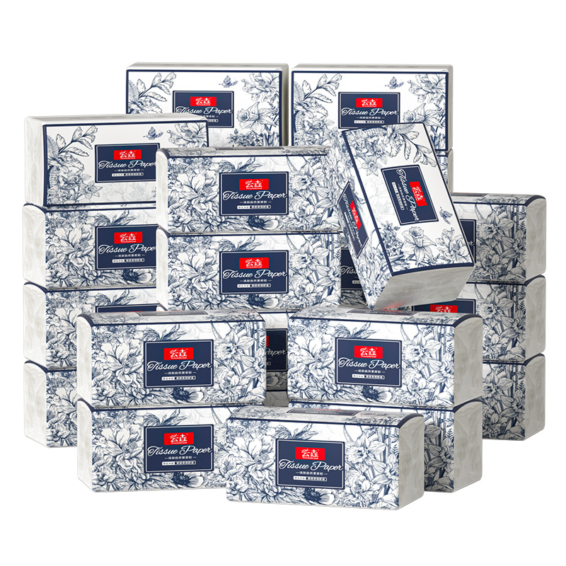 家用抽纸原生木浆餐巾纸卫生纸面巾纸24大包实惠擦手纸加厚厕所纸 - 图3