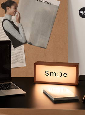 moreov心情桌面灯木质氛