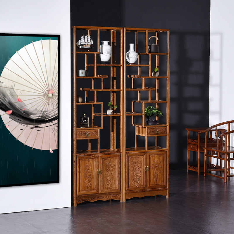 红木家具 鸡翅木博古架 实木中式超窄多宝阁博物架 古董架 置物架,淘宝优惠券,粉丝福利购,淘宝优惠卷