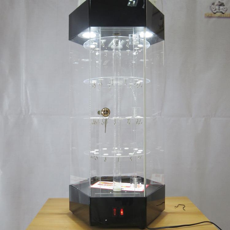 有机玻璃展示架小挂件礼品旋转展示柜样品饰品耳环精品展柜亚克力 - 图2