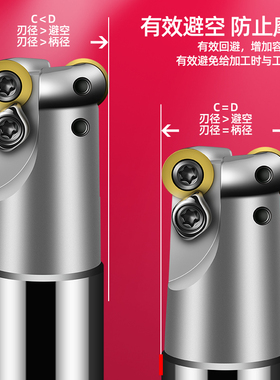 数控铣床铣刀把R5 圆鼻立铣刀杆EMR-5R-20 21 25 30 3540 50刀杆