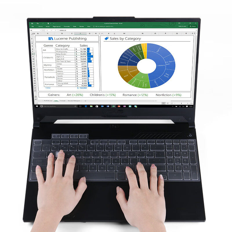 适用2025款华硕笔记本天选6p键盘膜天选5Pro键盘保护膜天选4电脑3plus防水罩Air飞行堡垒9防尘套7Plus屏幕膜 - 图0