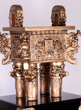 工艺品龙纹鼎艺术品大型落地摆件公司酒店乔迁送开业礼品校庆礼品