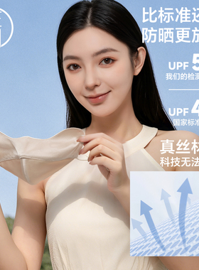 佐川真丝防晒口罩女防紫外线透气遮阳面罩蚕丝